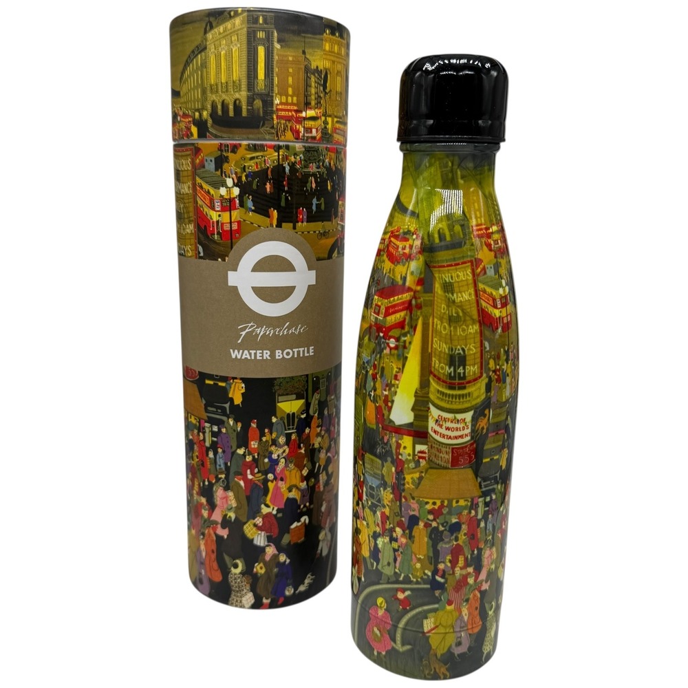 Paperchase‎ London Transport Water Bottle Tube Bus Scene Reusable